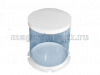 Pack TubeWVH Тубус с усиленным дном для тортов и цветов (ПВХ/Ламинация белая) 400/400/284