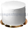 Pack TubeWGLD Тубус с усиленным дном для тортов и цветов (белый/золотой) 300/300/213
