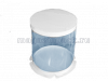 Pack TubeWVH Тубус с усиленным дном для тортов и цветов (ПВХ/Ламинация белая) 150/150/426